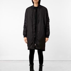 All Saints Front Zip Coat